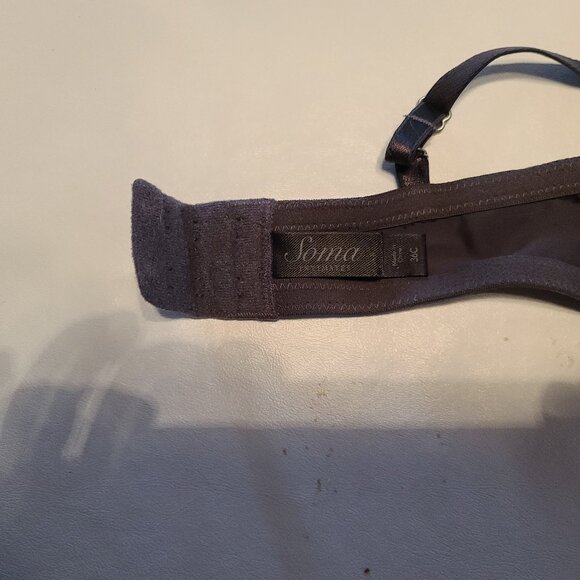 Soma bra bralette half cami shadow grey 36C lace, beautiful - Picture 5 of 6